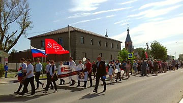 Маслова Пристань Шествие Бессмертный полк. 8 мая 2018 г.